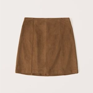 NWT Abercrombie & Fitch Vegan Suede Mini Skirt XS